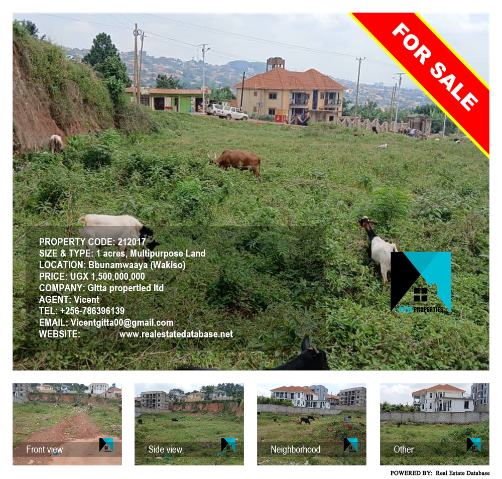 Multipurpose Land  for sale in Bbunamwaaya Wakiso Uganda, code: 212017