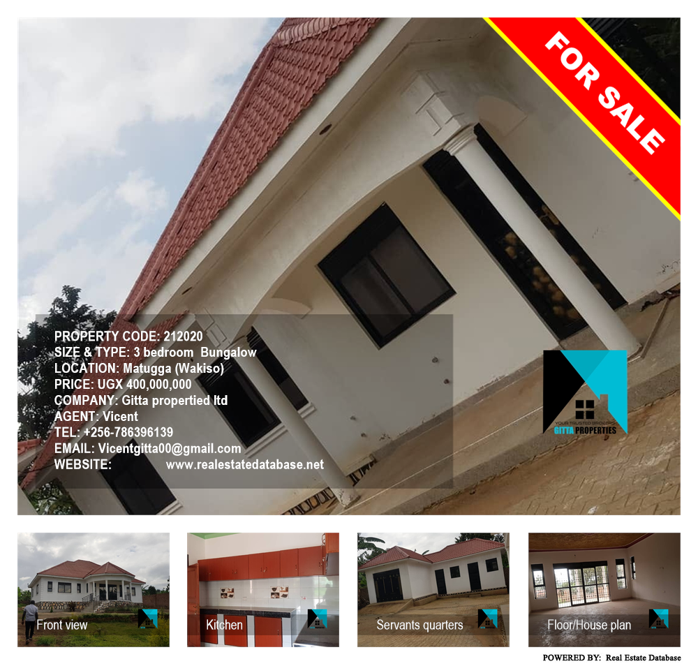 3 bedroom Bungalow  for sale in Matugga Wakiso Uganda, code: 212020