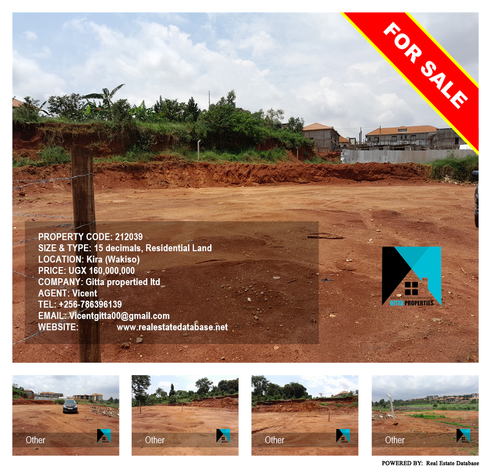 Residential Land  for sale in Kira Wakiso Uganda, code: 212039