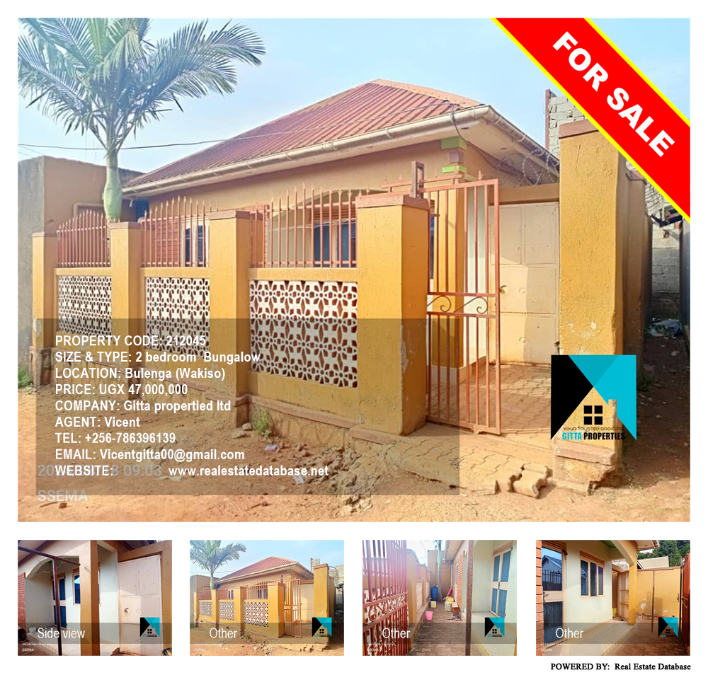 2 bedroom Bungalow  for sale in Bulenga Wakiso Uganda, code: 212045