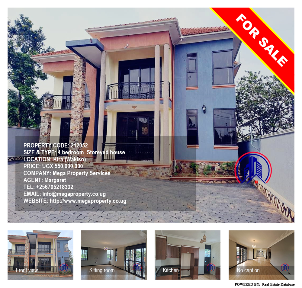 4 bedroom Storeyed house  for sale in Kira Wakiso Uganda, code: 212052