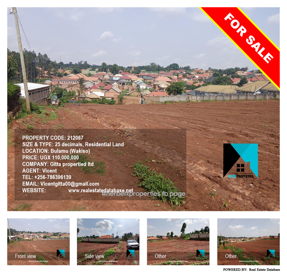 Residential Land  for sale in Bulamu Wakiso Uganda, code: 212067