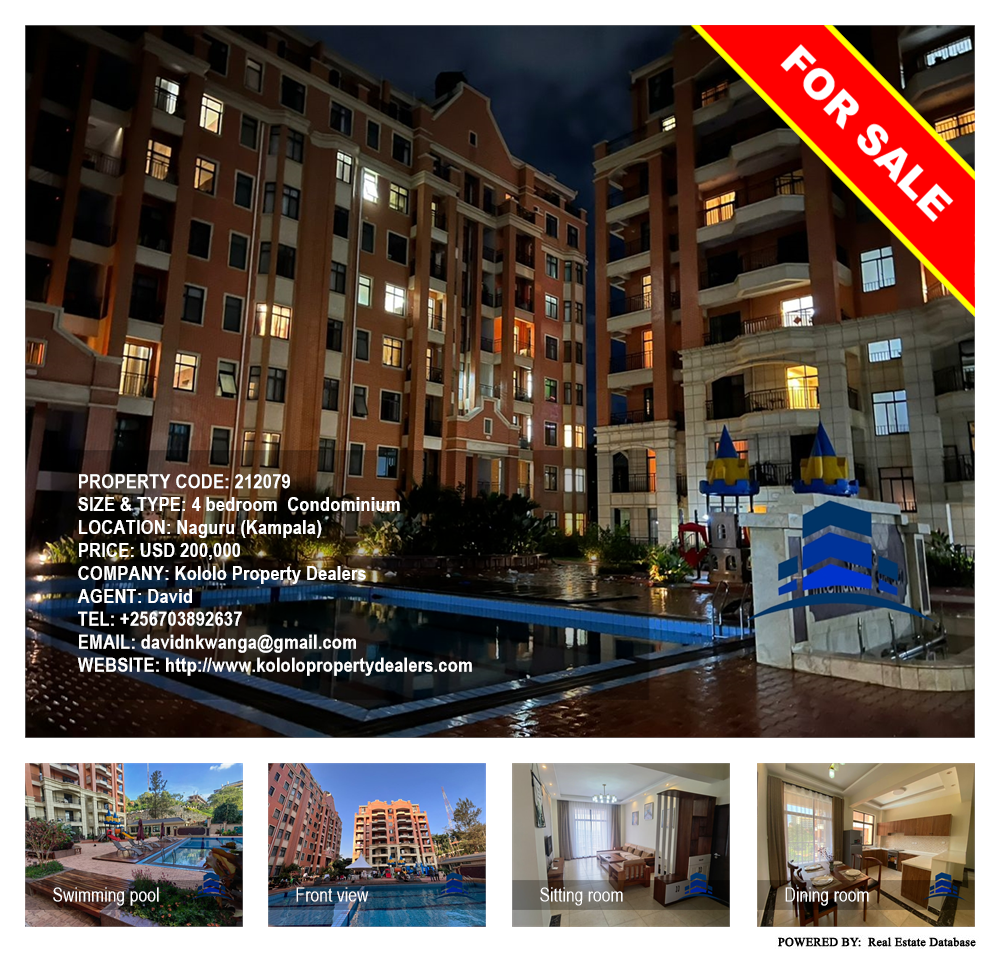 4 bedroom Condominium  for sale in Naguru Kampala Uganda, code: 212079