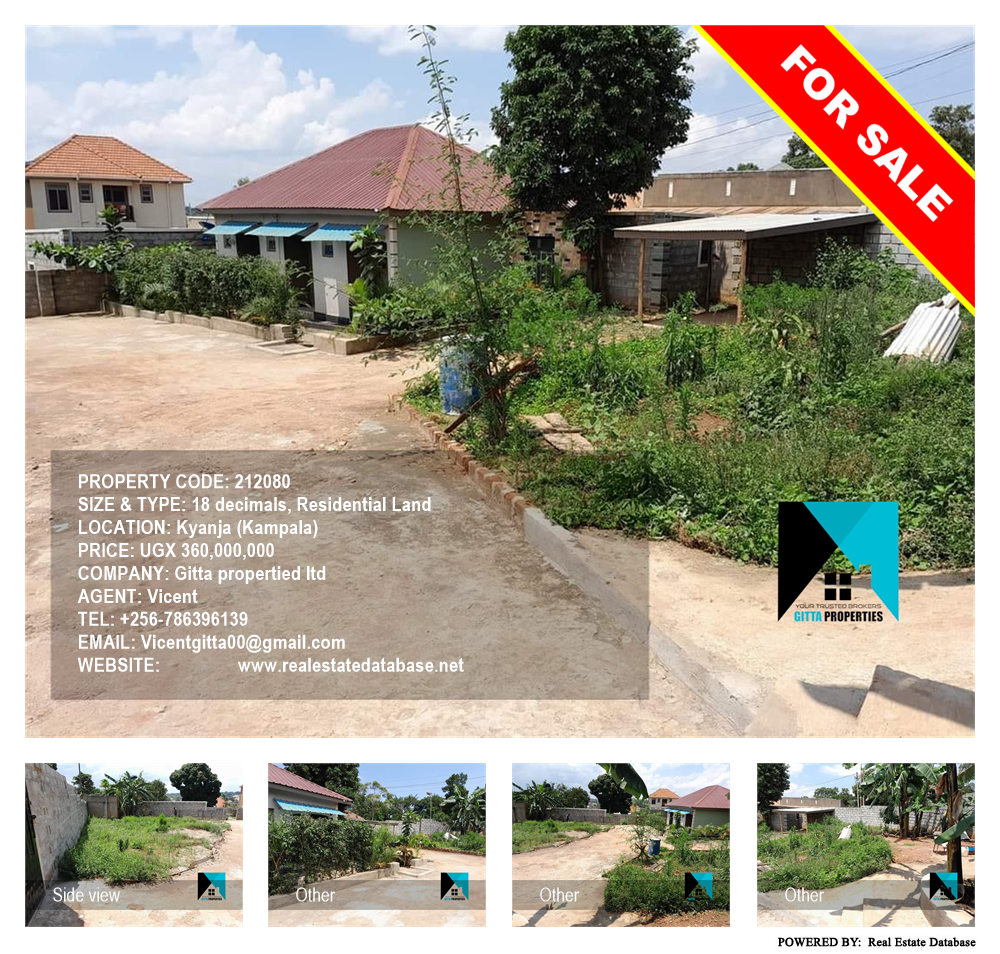 Residential Land  for sale in Kyanja Kampala Uganda, code: 212080