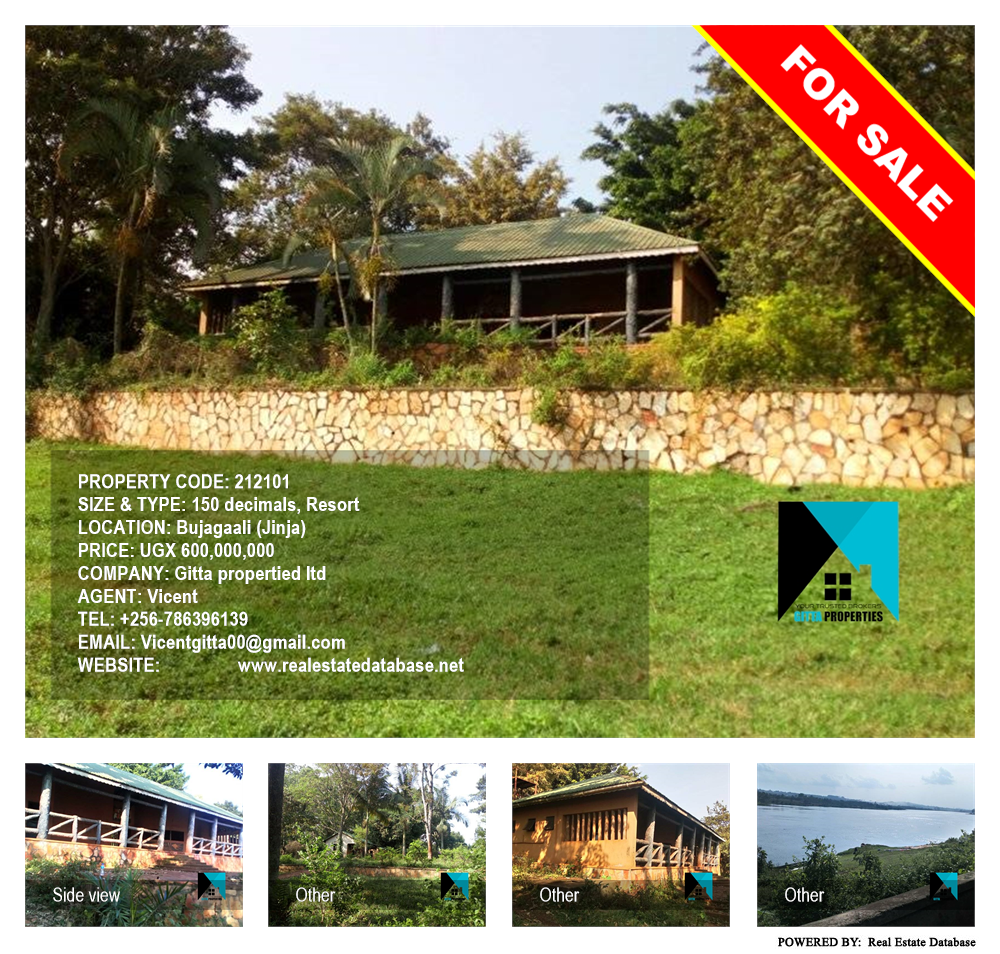 Resort  for sale in Bujagaali Jinja Uganda, code: 212101