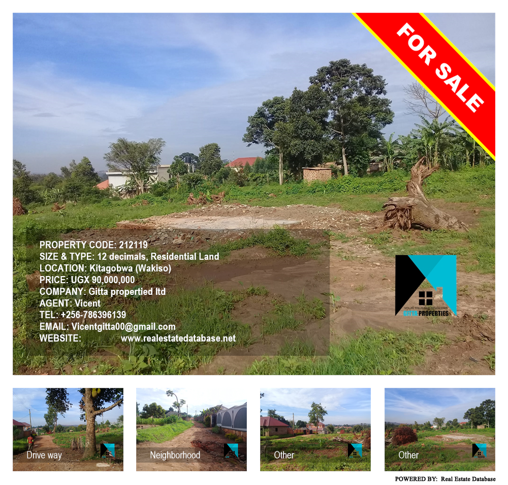 Residential Land  for sale in Kitagobwa Wakiso Uganda, code: 212119