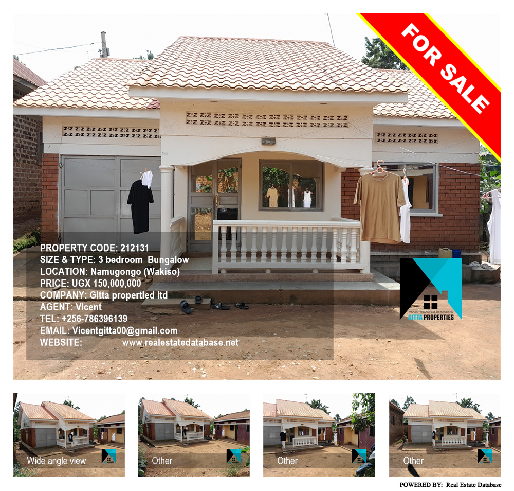 3 bedroom Bungalow  for sale in Namugongo Wakiso Uganda, code: 212131