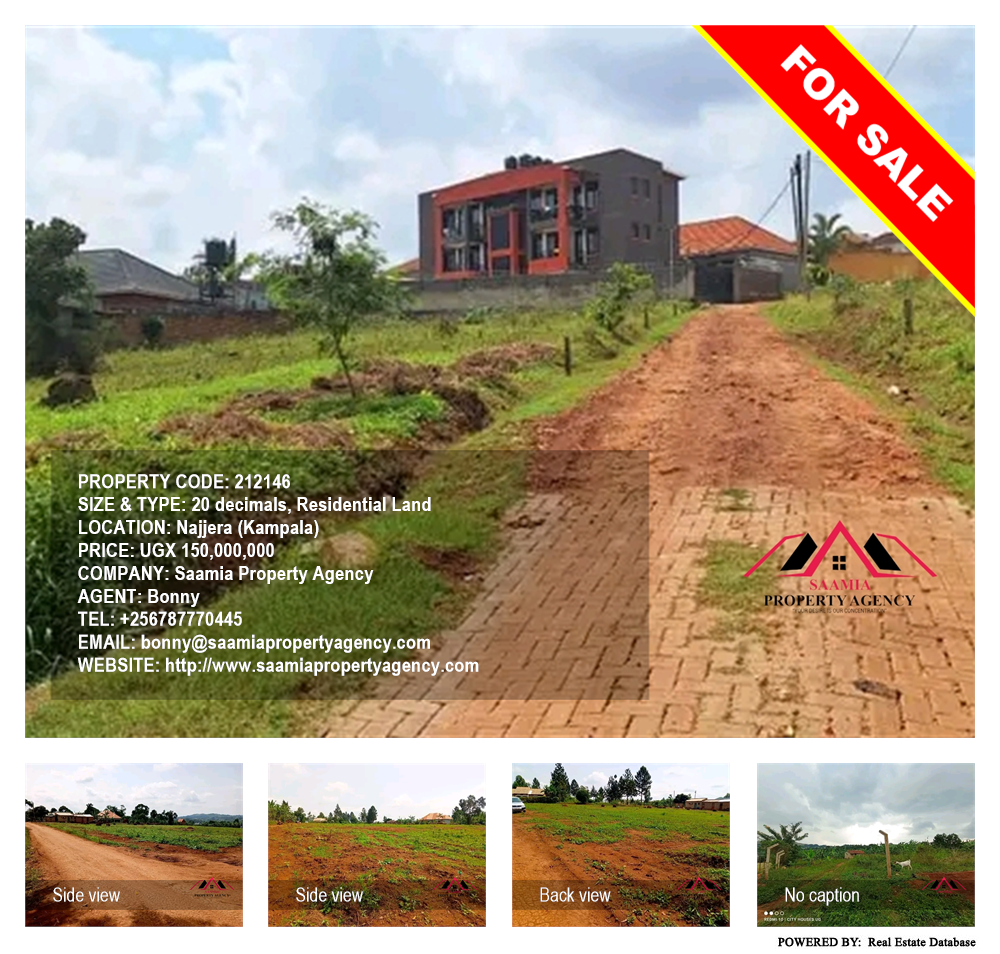 Residential Land  for sale in Najjera Kampala Uganda, code: 212146