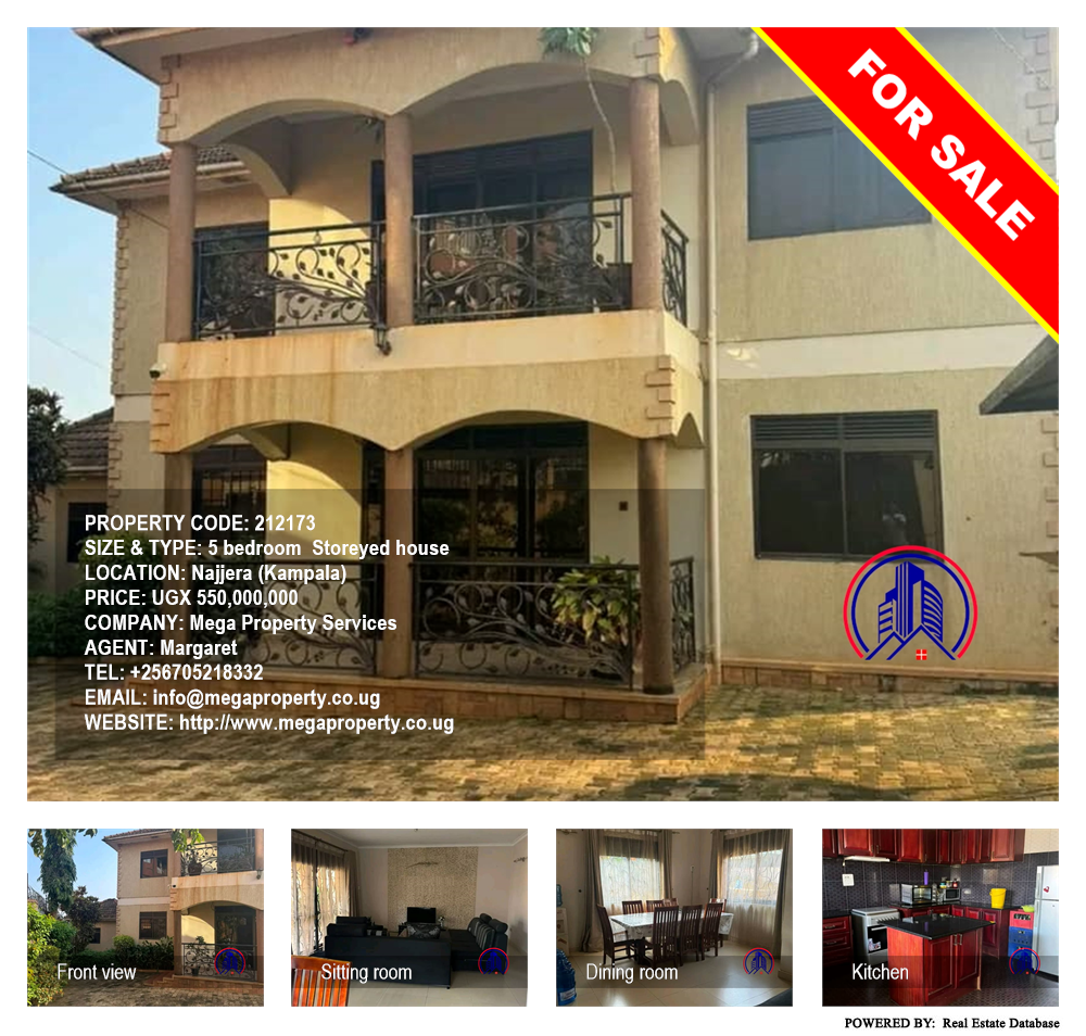 5 bedroom Storeyed house  for sale in Najjera Kampala Uganda, code: 212173