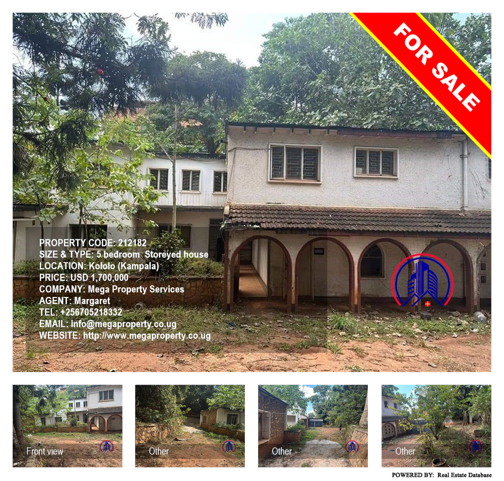 5 bedroom Storeyed house  for sale in Kololo Kampala Uganda, code: 212182