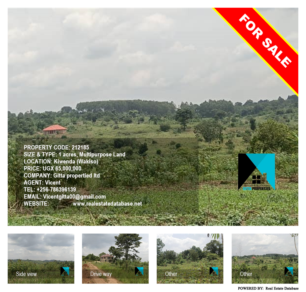 Multipurpose Land  for sale in Kiwenda Wakiso Uganda, code: 212185