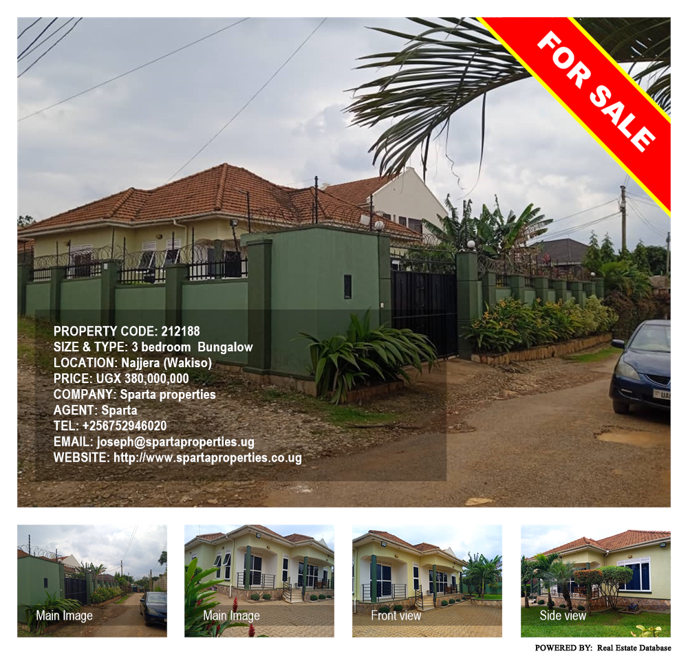 3 bedroom Bungalow  for sale in Najjera Wakiso Uganda, code: 212188