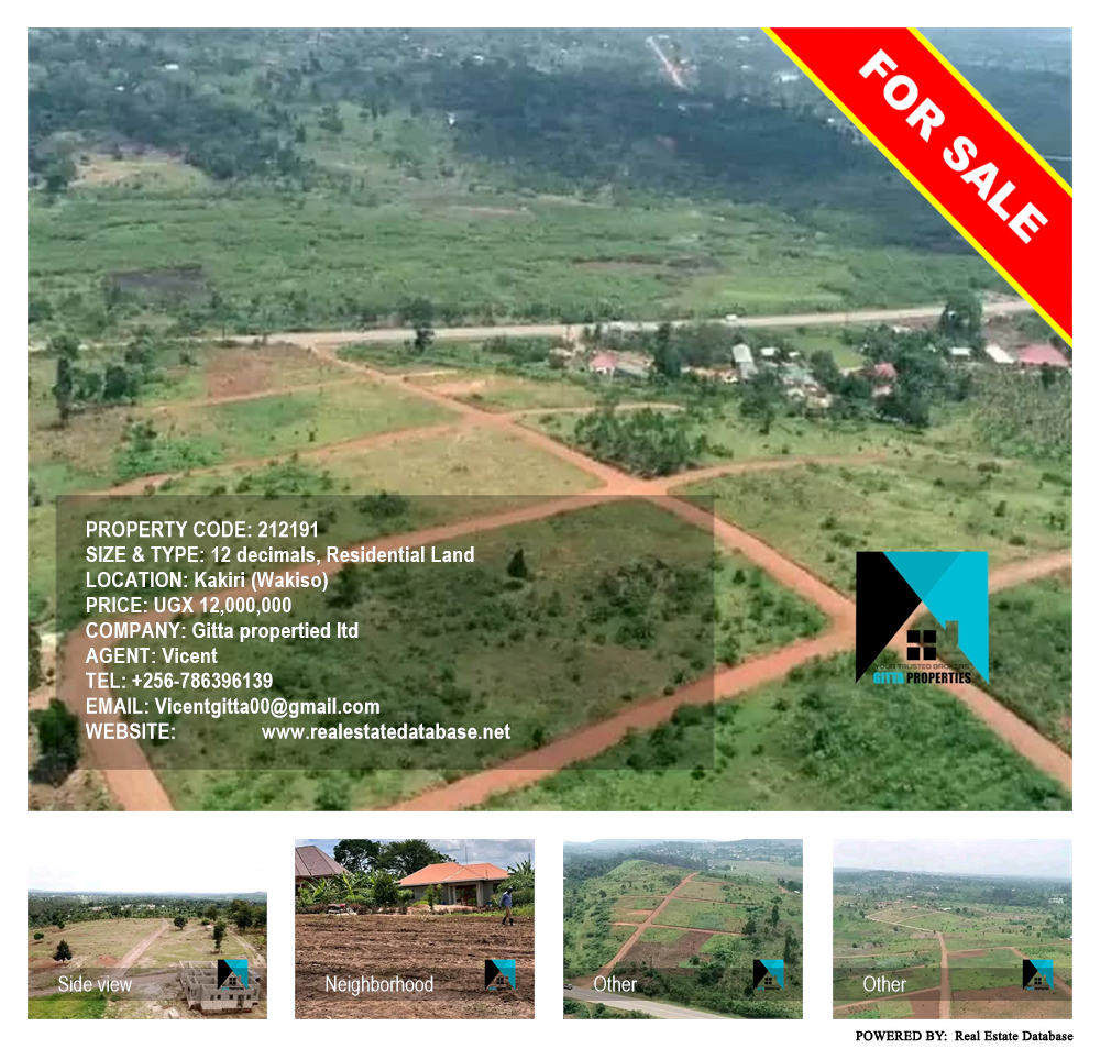 Residential Land  for sale in Kakiri Wakiso Uganda, code: 212191