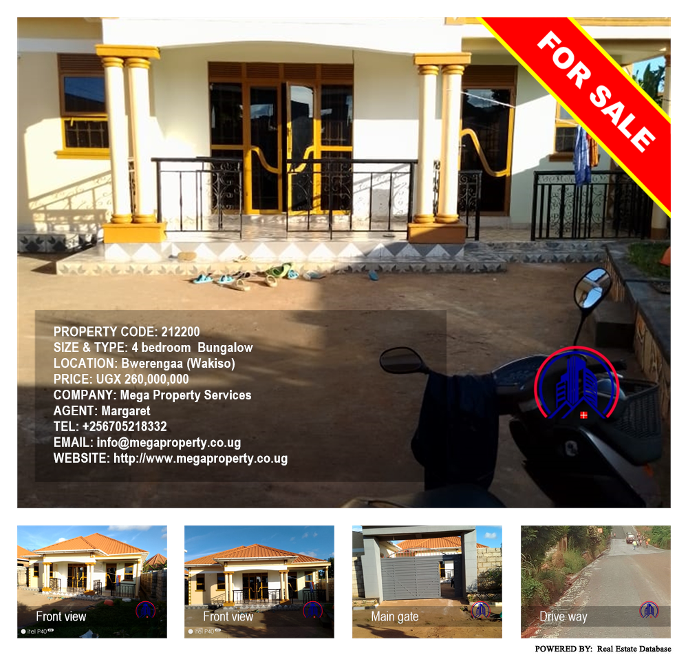 4 bedroom Bungalow  for sale in Bwerengaa Wakiso Uganda, code: 212200