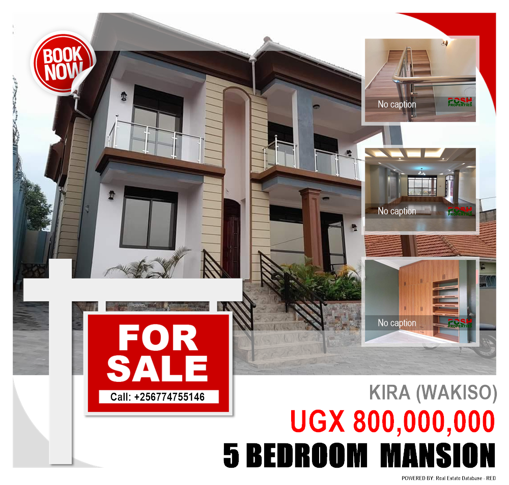 5 bedroom Mansion  for sale in Kira Wakiso Uganda, code: 212213