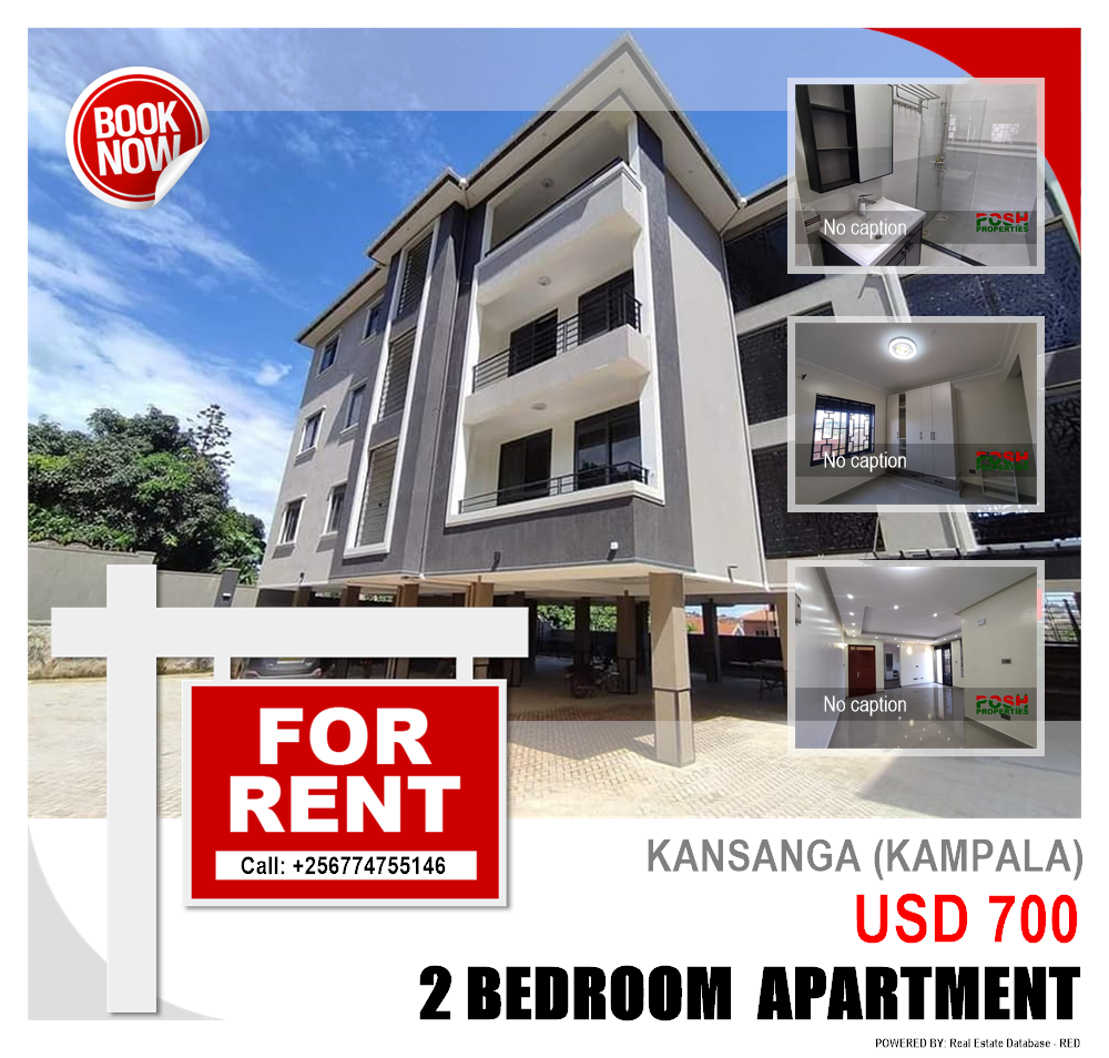 2 bedroom Apartment  for rent in Kansanga Kampala Uganda, code: 212214