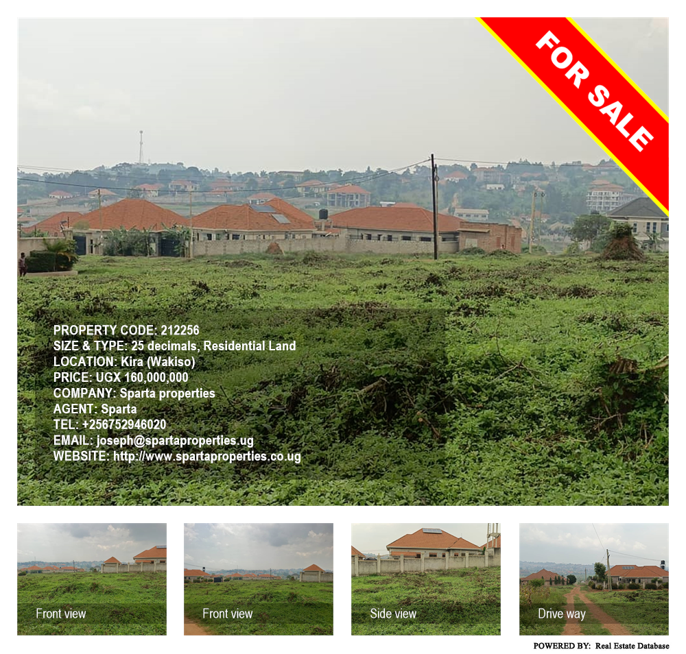 Residential Land  for sale in Kira Wakiso Uganda, code: 212256