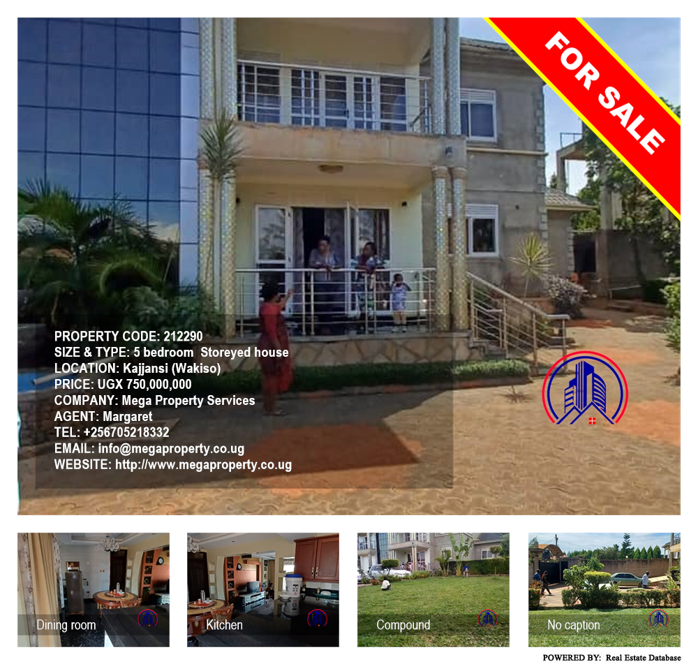 5 bedroom Storeyed house  for sale in Kajjansi Wakiso Uganda, code: 212290