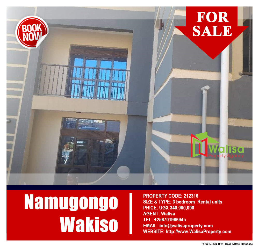 3 bedroom Rental units  for sale in Namugongo Wakiso Uganda, code: 212316