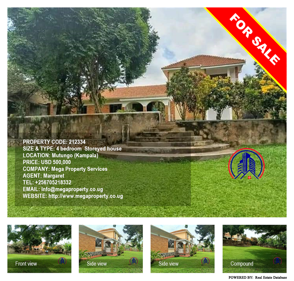 4 bedroom Storeyed house  for sale in Mutungo Kampala Uganda, code: 212334