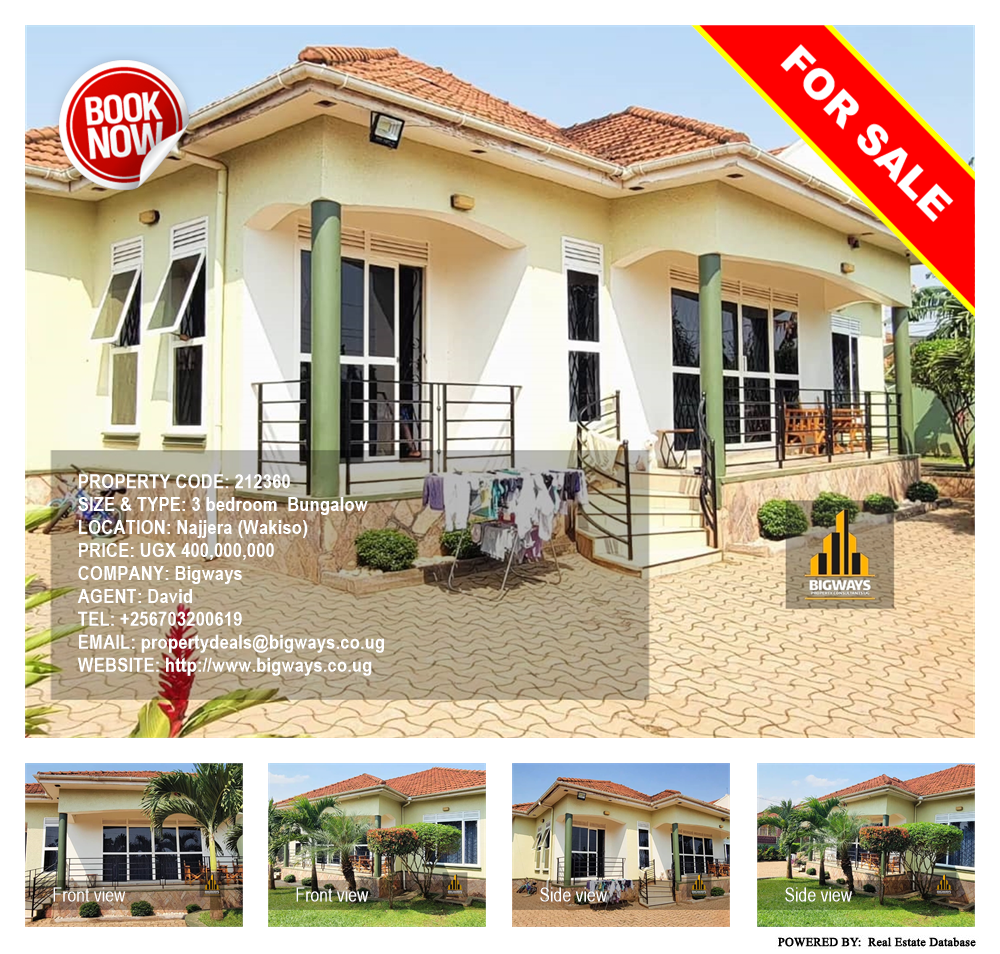 3 bedroom Bungalow  for sale in Najjera Wakiso Uganda, code: 212360