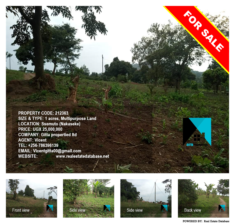 Multipurpose Land  for sale in Ssemuto Nakaseke Uganda, code: 212363