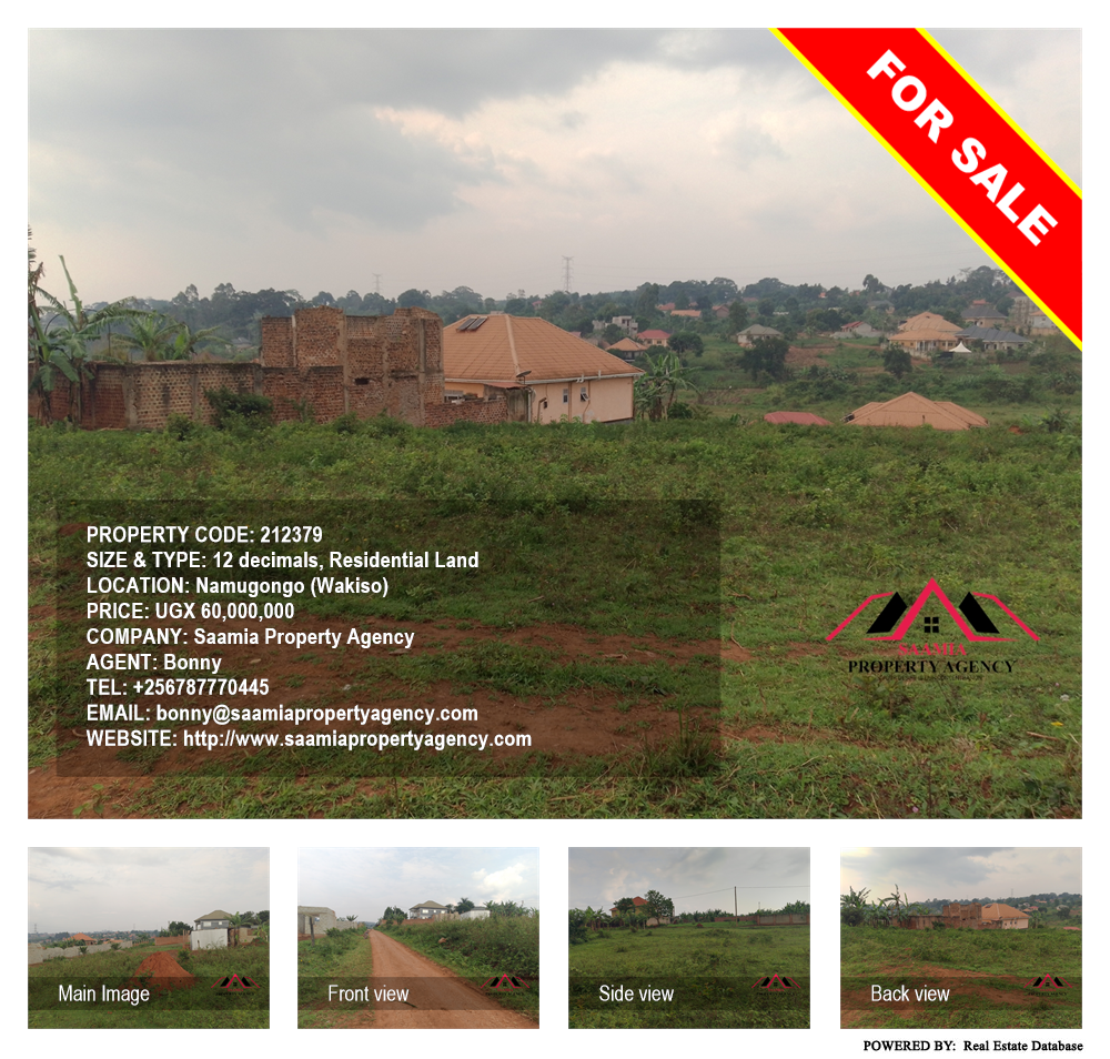 Residential Land  for sale in Namugongo Wakiso Uganda, code: 212379