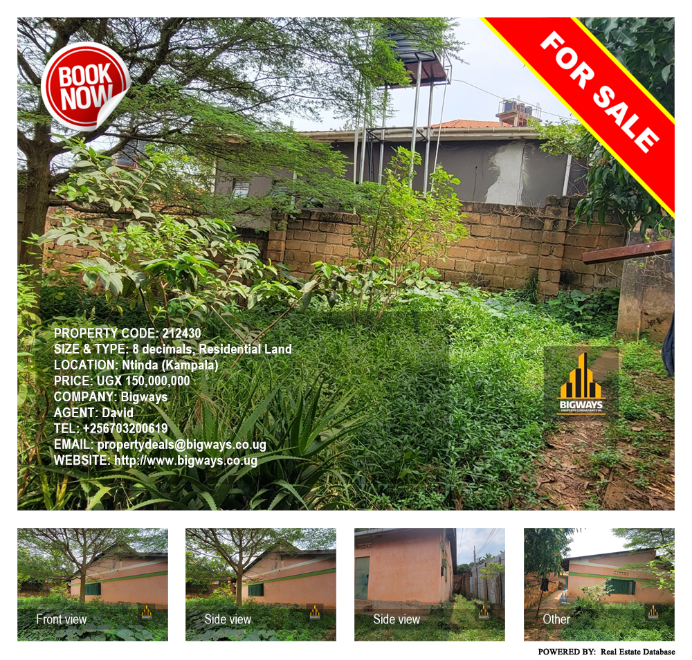 Residential Land  for sale in Ntinda Kampala Uganda, code: 212430