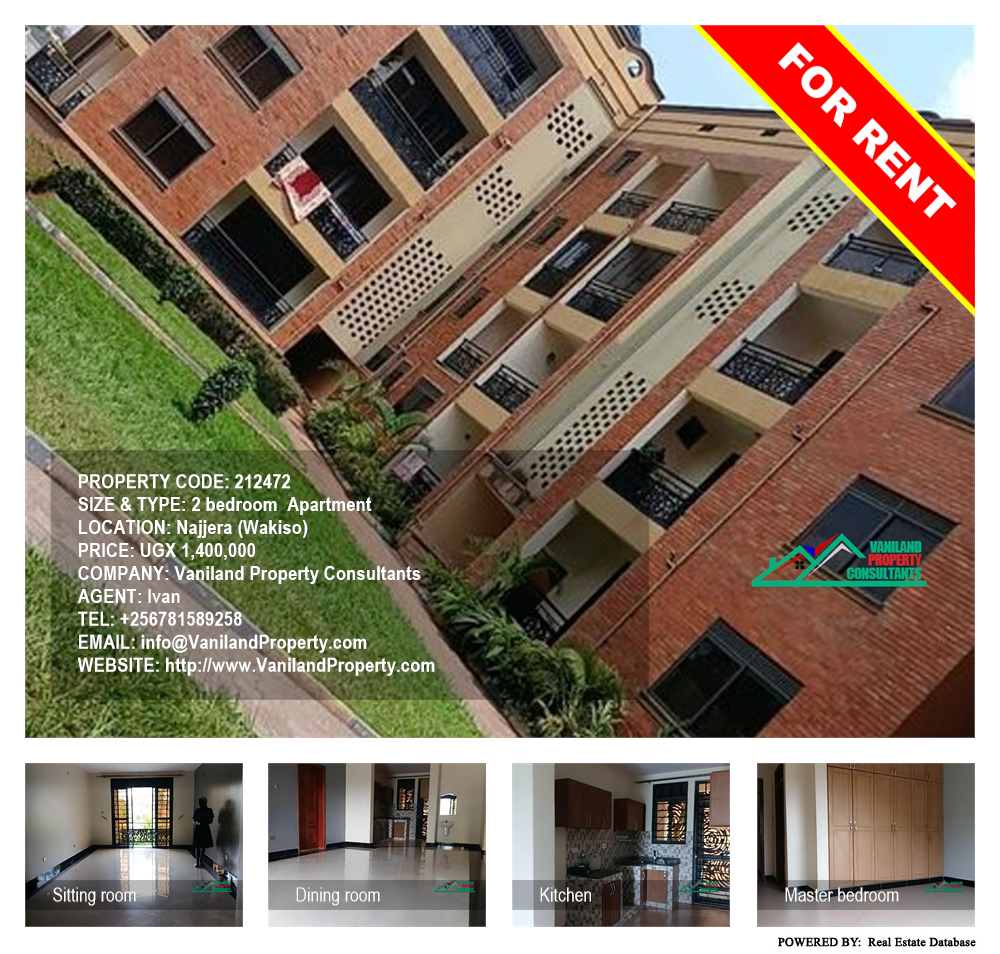 2 bedroom Apartment  for rent in Najjera Wakiso Uganda, code: 212472