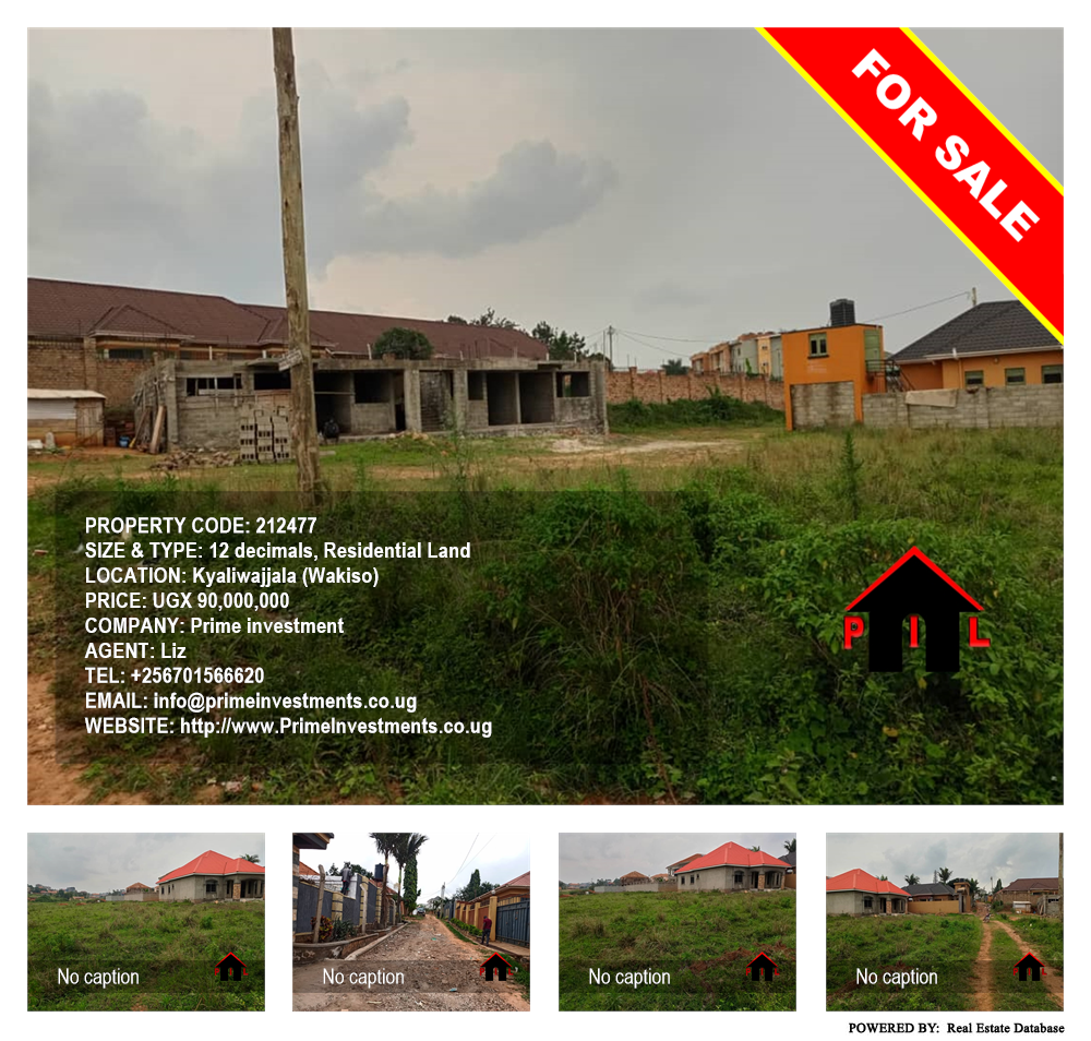 Residential Land  for sale in Kyaliwajjala Wakiso Uganda, code: 212477