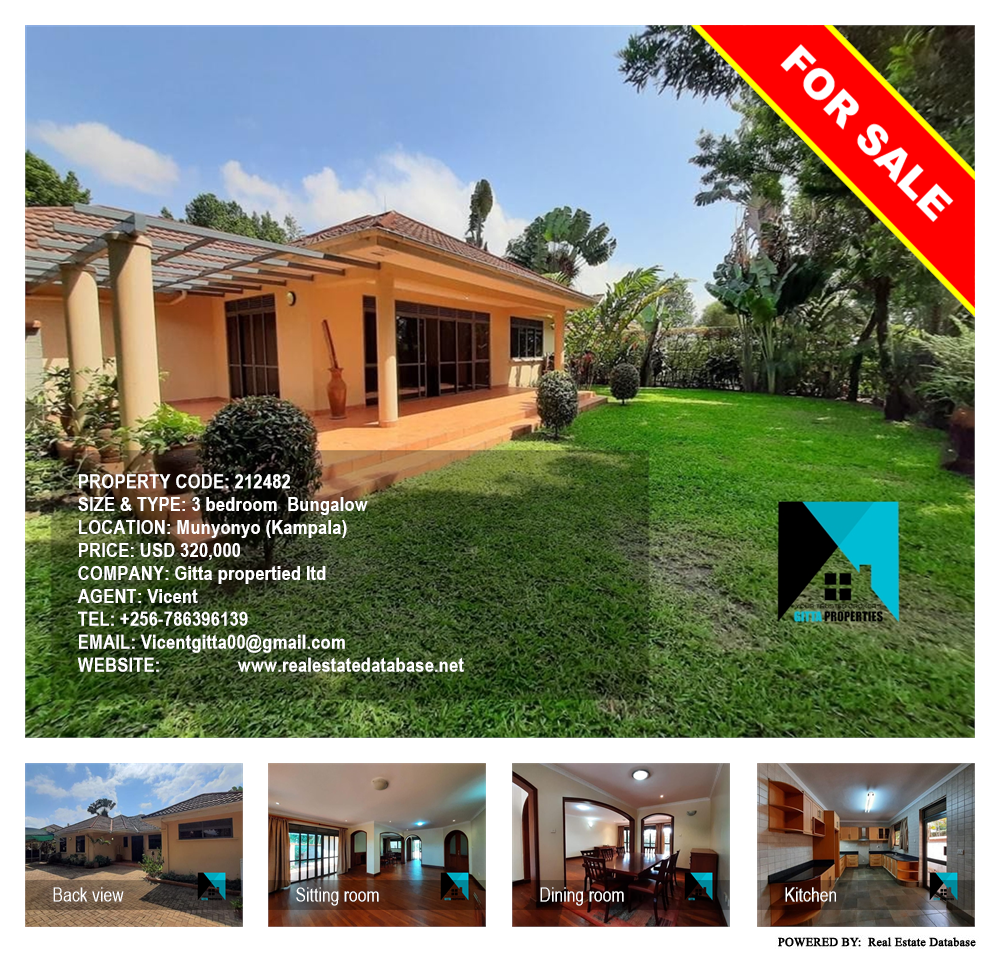 3 bedroom Bungalow  for sale in Munyonyo Kampala Uganda, code: 212482