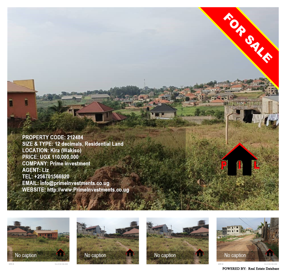 Residential Land  for sale in Kira Wakiso Uganda, code: 212484