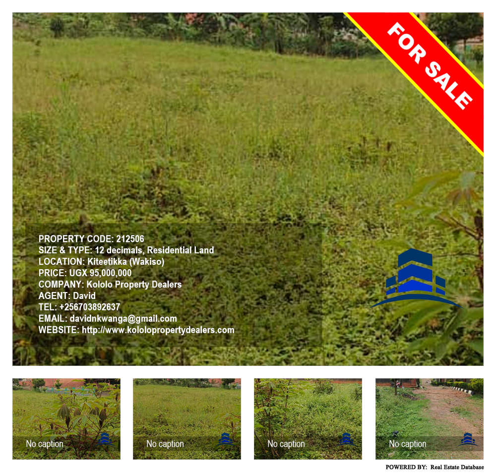 Residential Land  for sale in Kiteetikka Wakiso Uganda, code: 212506