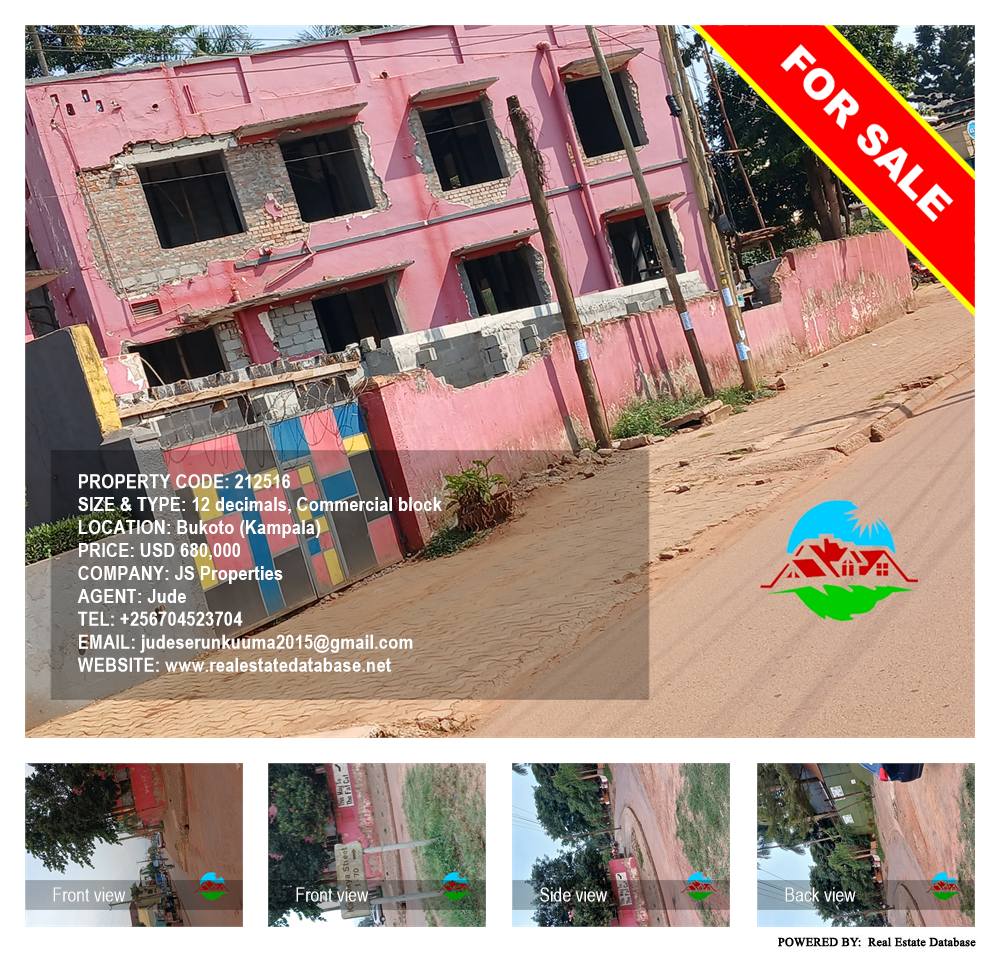 Commercial block  for sale in Bukoto Kampala Uganda, code: 212516