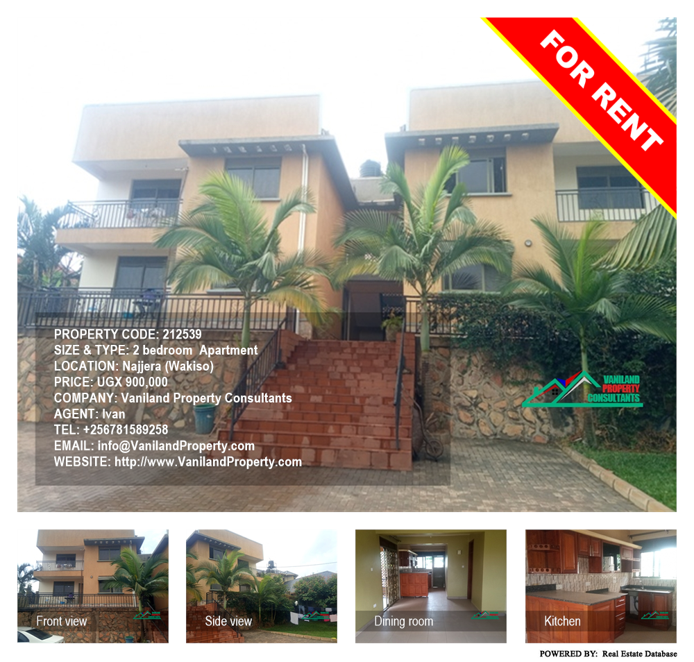 2 bedroom Apartment  for rent in Najjera Wakiso Uganda, code: 212539