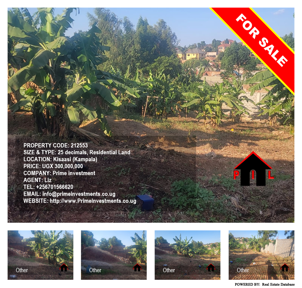 Residential Land  for sale in Kisaasi Kampala Uganda, code: 212553