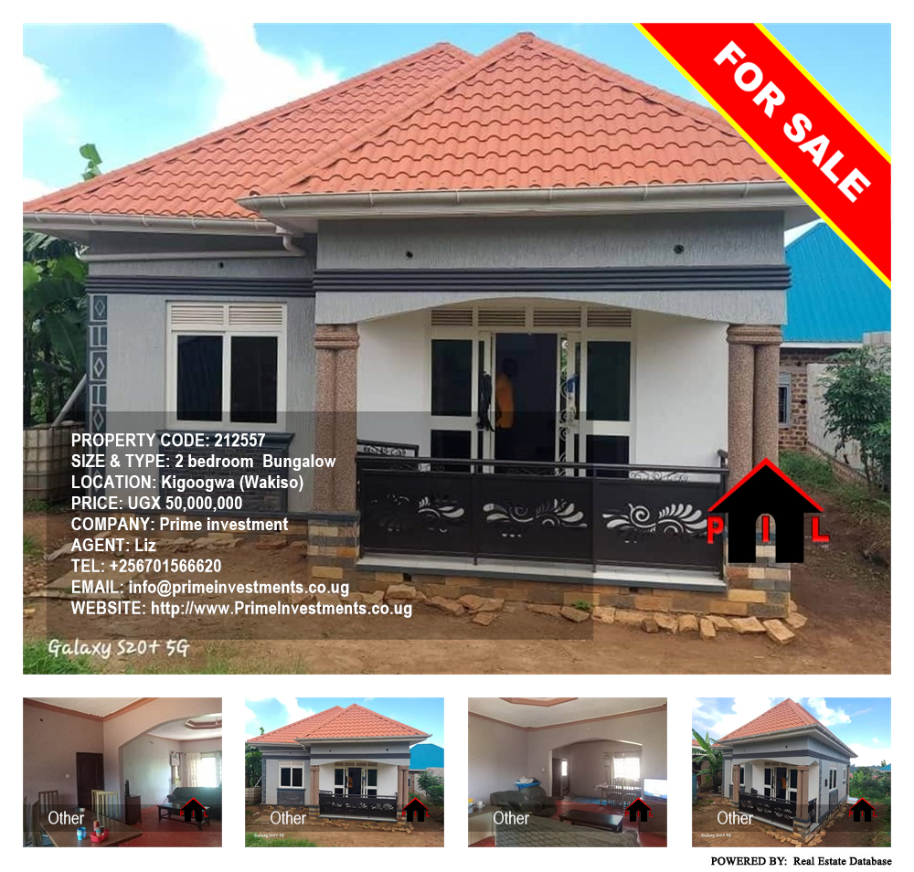 2 bedroom Bungalow  for sale in Kigoogwa Wakiso Uganda, code: 212557