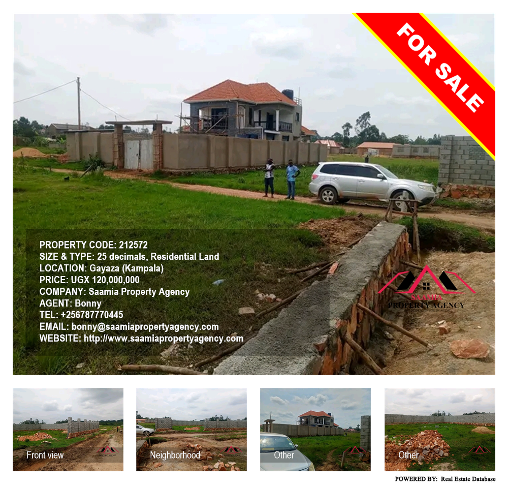 Residential Land  for sale in Gayaza Kampala Uganda, code: 212572