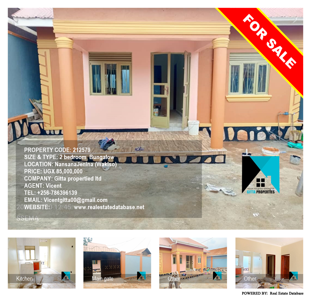 2 bedroom Bungalow  for sale in NansanaJenina Wakiso Uganda, code: 212579