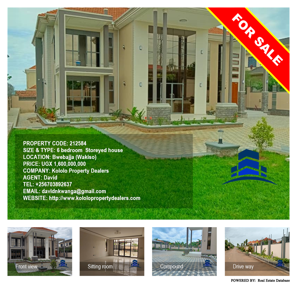 6 bedroom Storeyed house  for sale in Bwebajja Wakiso Uganda, code: 212584