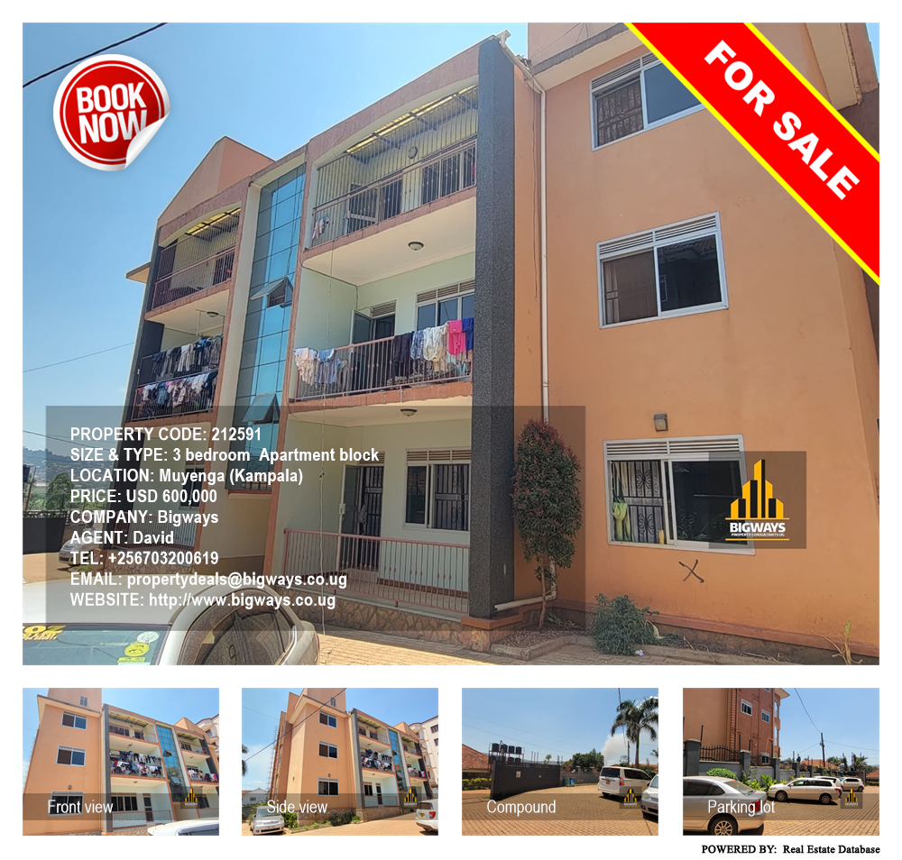 3 bedroom Apartment block  for sale in Muyenga Kampala Uganda, code: 212591