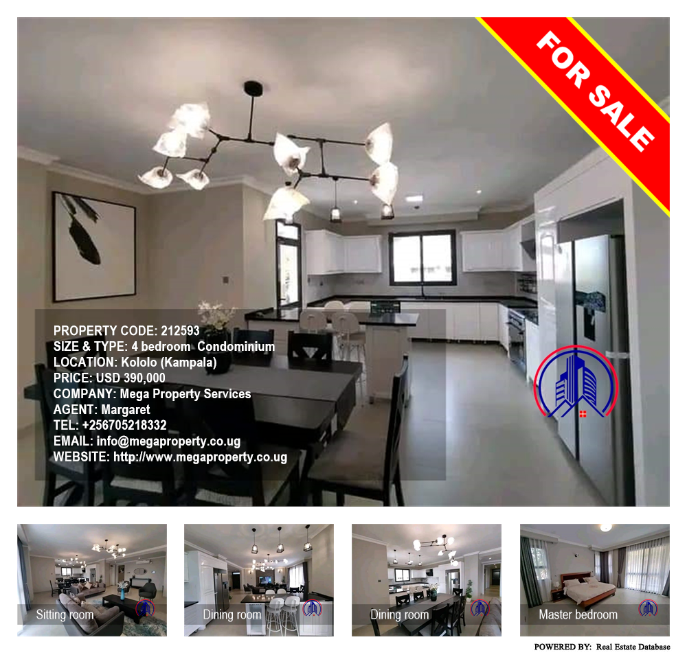 4 bedroom Condominium  for sale in Kololo Kampala Uganda, code: 212593