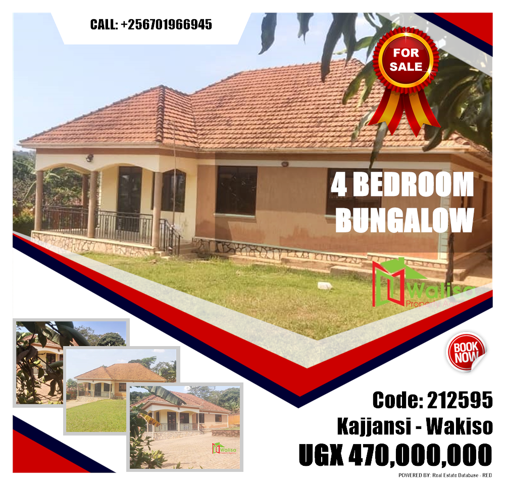 4 bedroom Bungalow  for sale in Kajjansi Wakiso Uganda, code: 212595