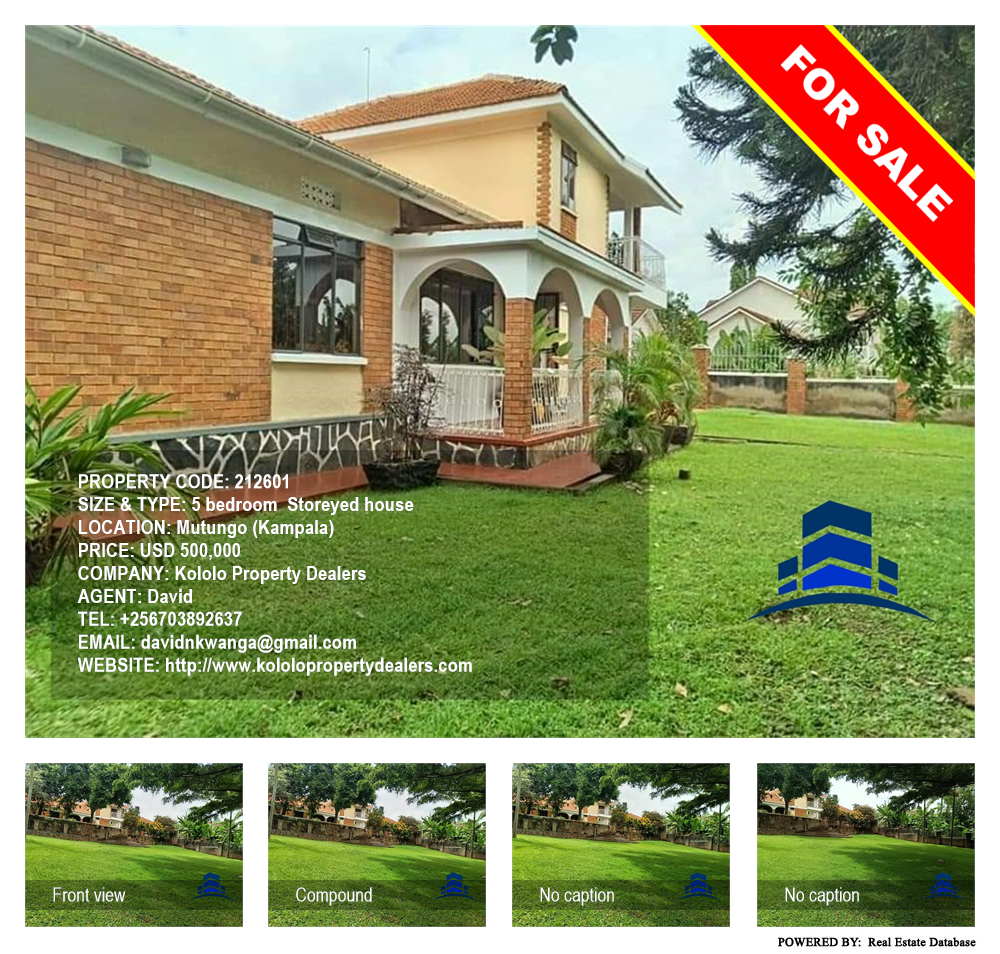 5 bedroom Storeyed house  for sale in Mutungo Kampala Uganda, code: 212601