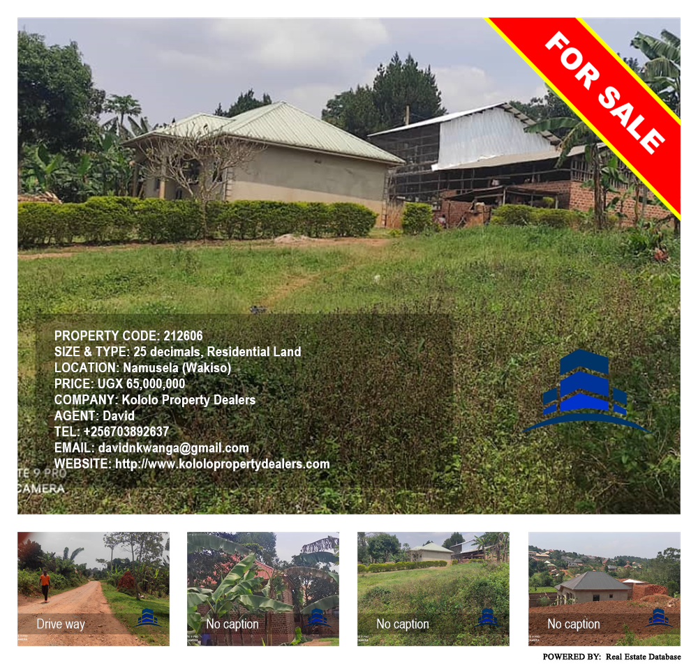 Residential Land  for sale in Namusela Wakiso Uganda, code: 212606