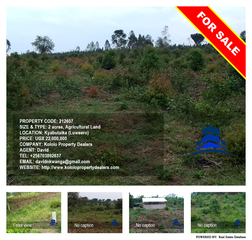 Agricultural Land  for sale in Kyabutaika Luweero Uganda, code: 212607