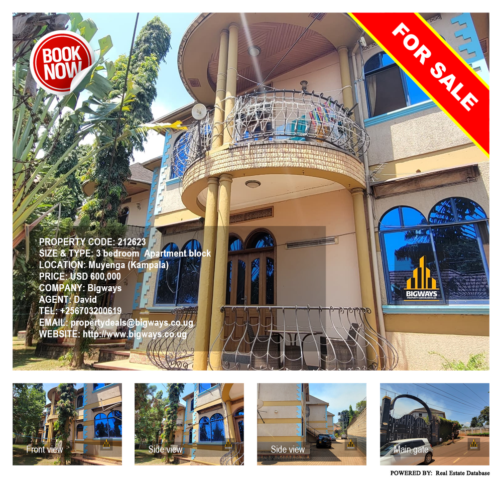 3 bedroom Apartment block  for sale in Muyenga Kampala Uganda, code: 212623