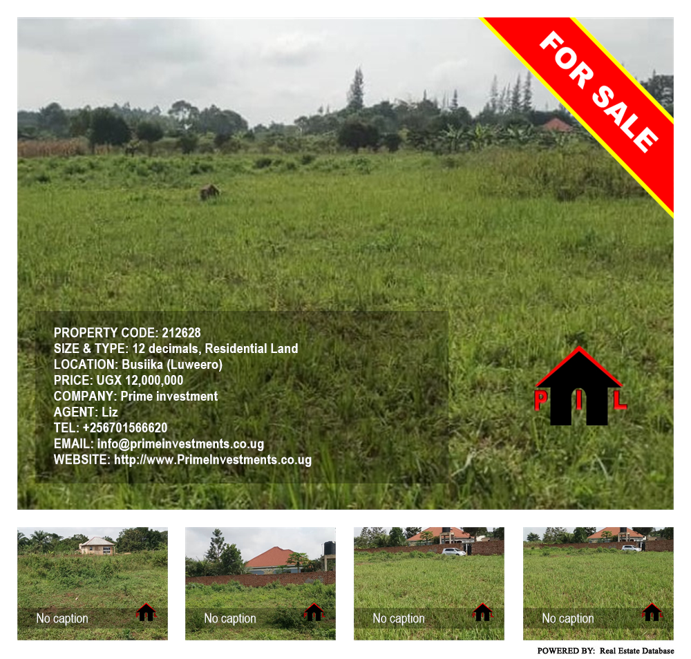 Residential Land  for sale in Busiika Luweero Uganda, code: 212628