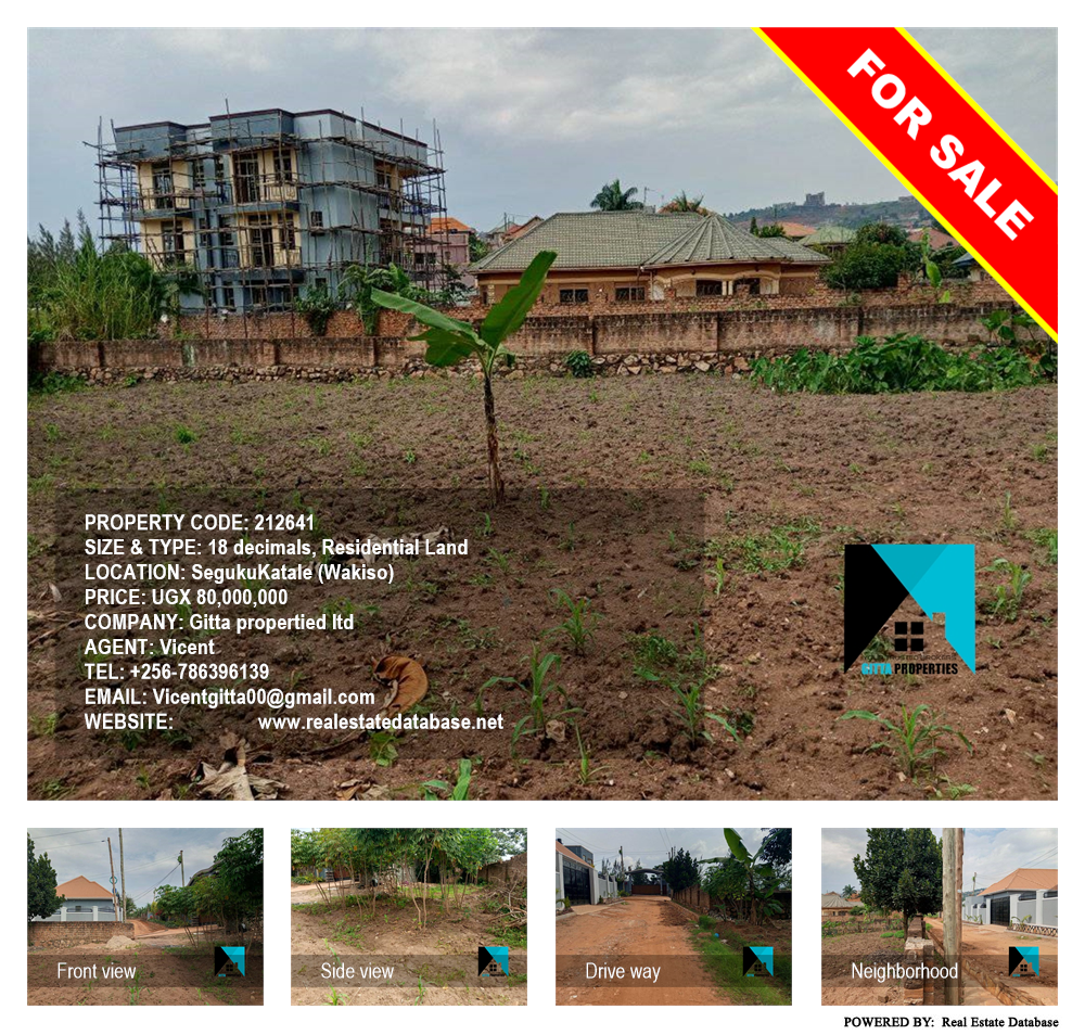 Residential Land  for sale in SegukuKatale Wakiso Uganda, code: 212641