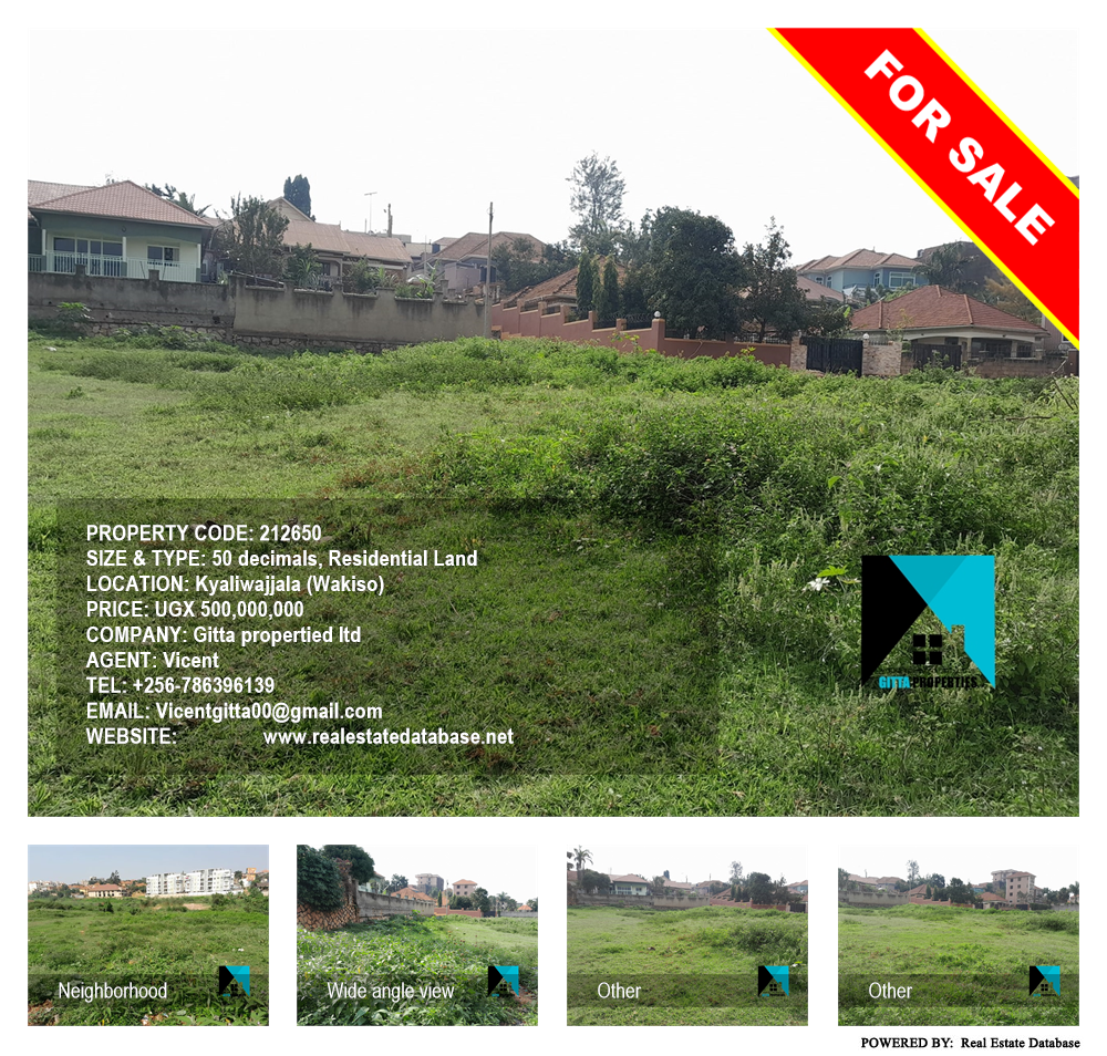 Residential Land  for sale in Kyaliwajjala Wakiso Uganda, code: 212650